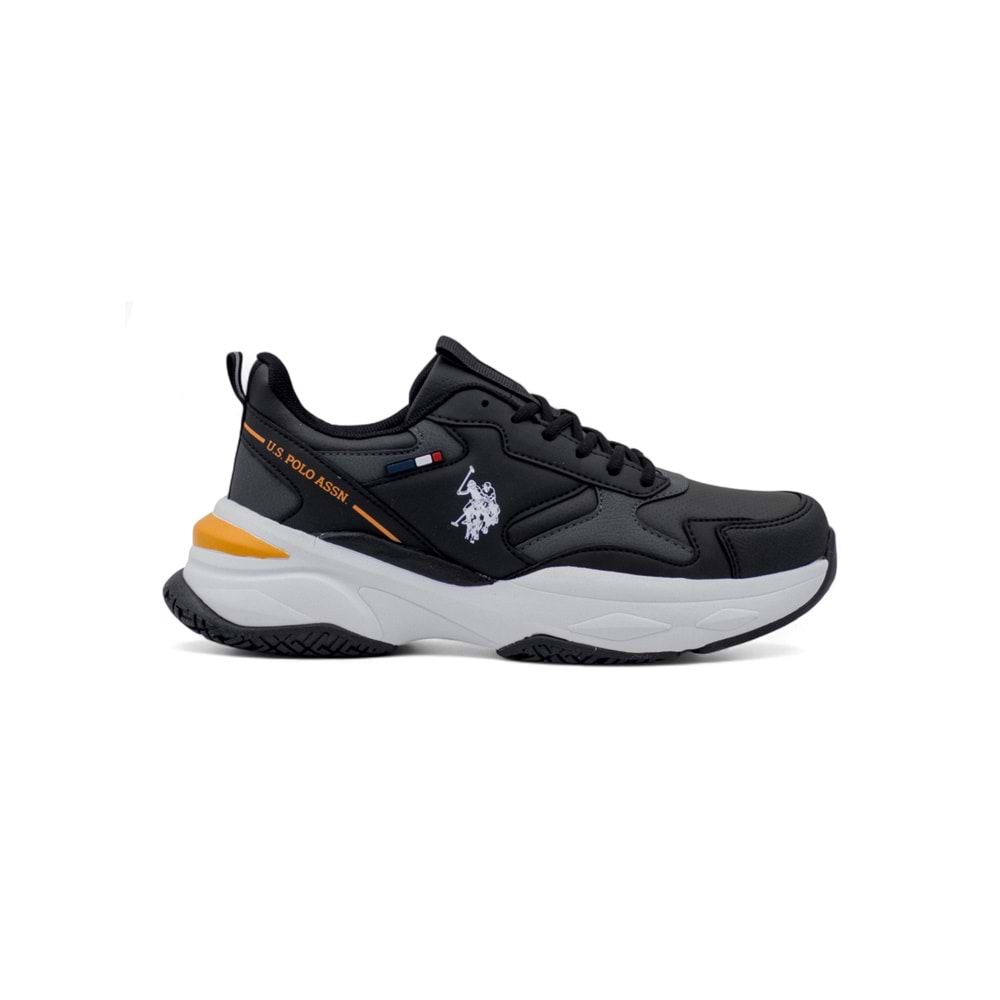 U.S. POLO ASSN. SOLIDAR 5PR ERKEK SNEAKER - SİYAH - 40