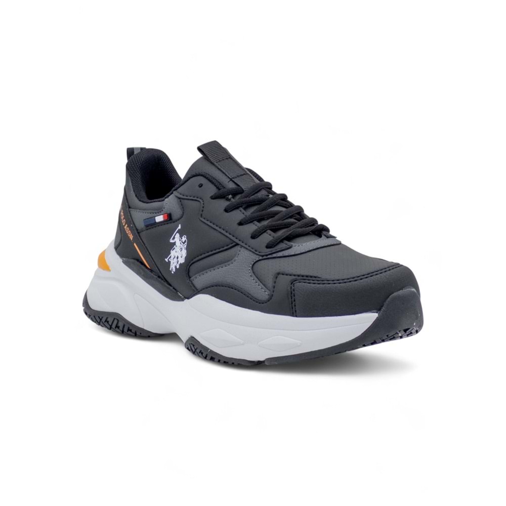 U.S. POLO ASSN. SOLIDAR 5PR ERKEK SNEAKER - SİYAH - 40