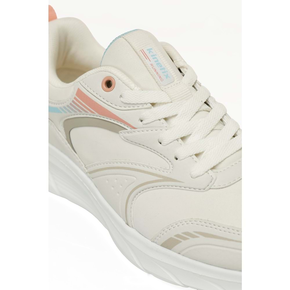 KİNETİX QUICK RUN PU W 5PR KADIN KOŞU AYAKKABISI - EKRU - 40