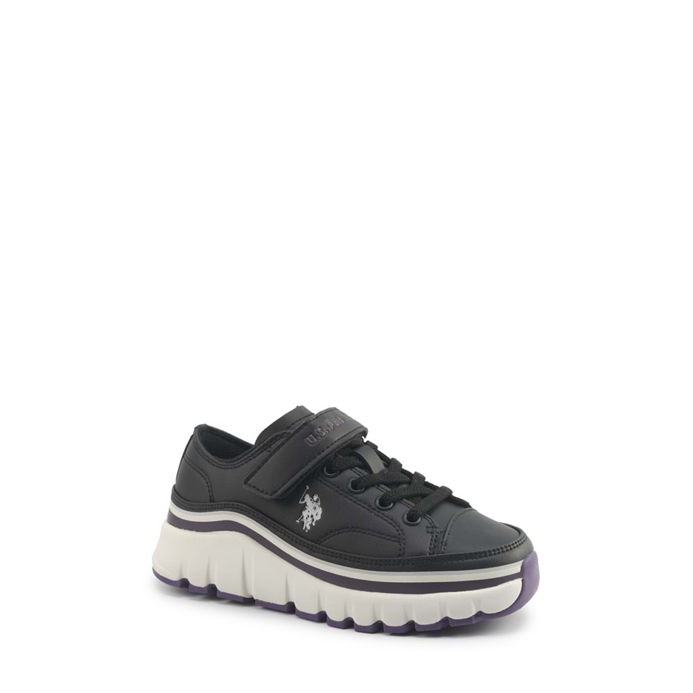 U.S. POLO ASSN. KENTA JR 5PR KIZ ÇOCUK SNEAKER - SİYAH - 31