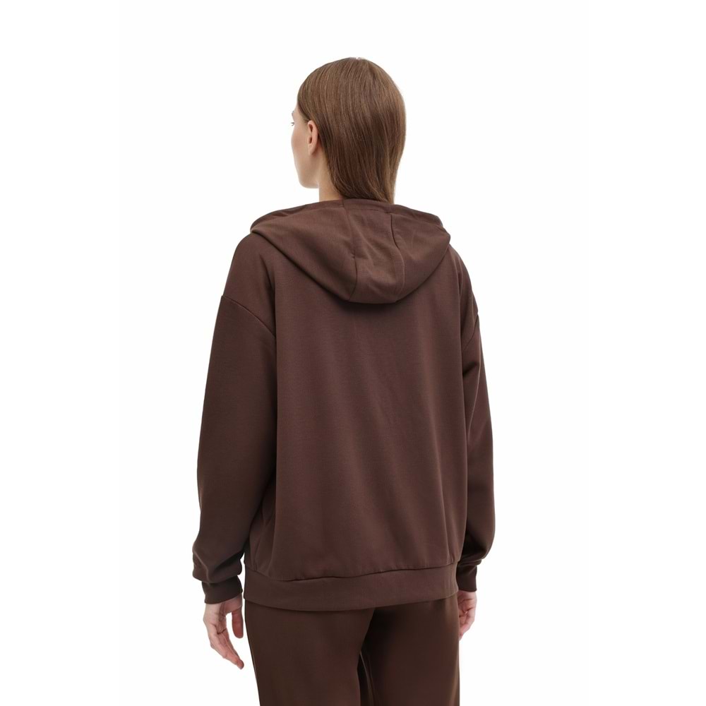 LUMBERJACK WB CARLA-H GINSEN 5PR KADIN EŞOFMAN ÜSTÜ - KAHVERENGİ - S