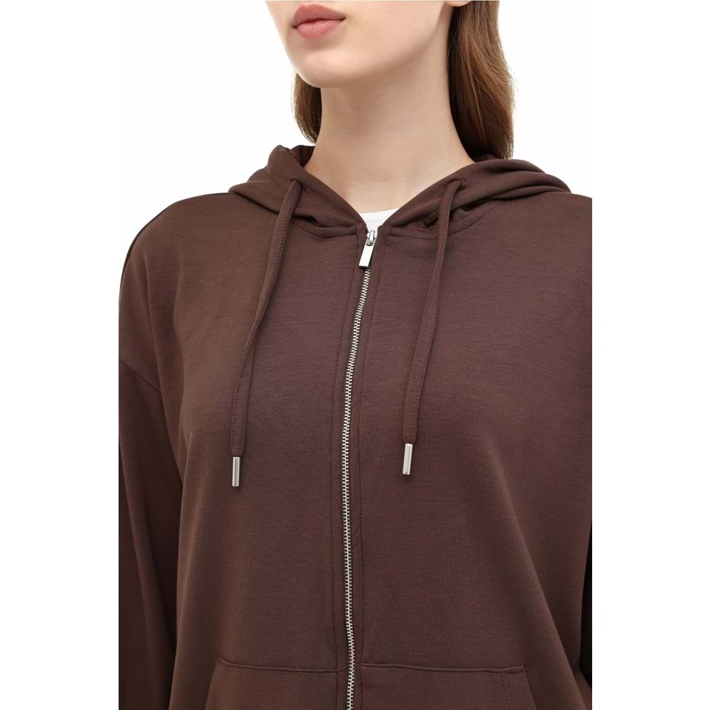 LUMBERJACK WB CARLA-H GINSEN 5PR KADIN EŞOFMAN ÜSTÜ - KAHVERENGİ - S