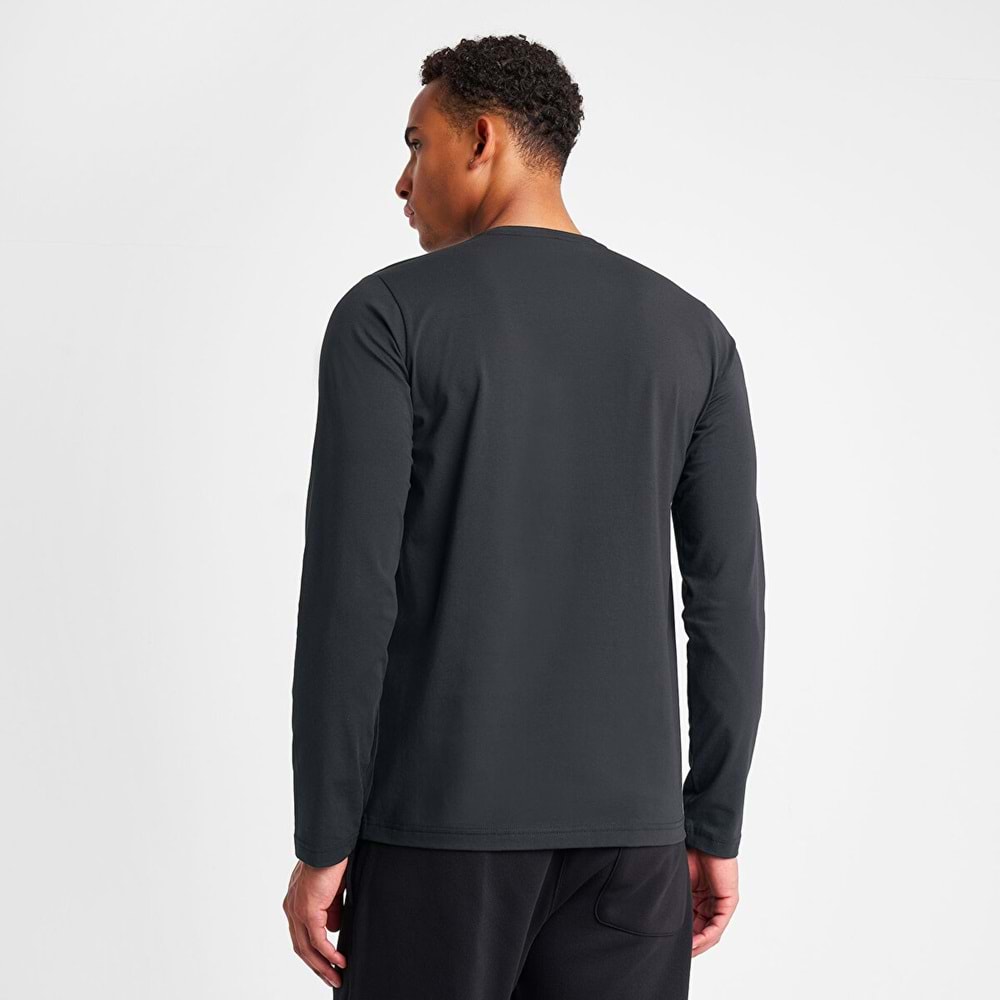 LESCON 25S-1236-25N ERKEK UZUN KOL TİŞÖRT - ANTRASİT - L