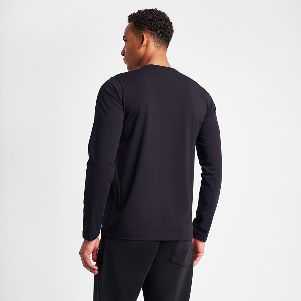 LESCON 25S-1236-25N ERKEK UZUN KOL TİŞÖRT - LACİVERT - L