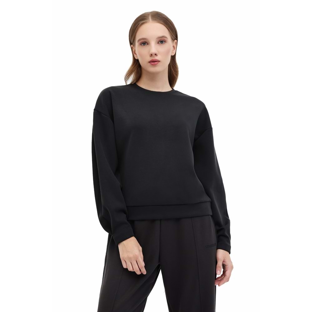 LUMBERJACK WL 16ROYAL-K 5PR KADIN SWEATSHİRT - SİYAH - M