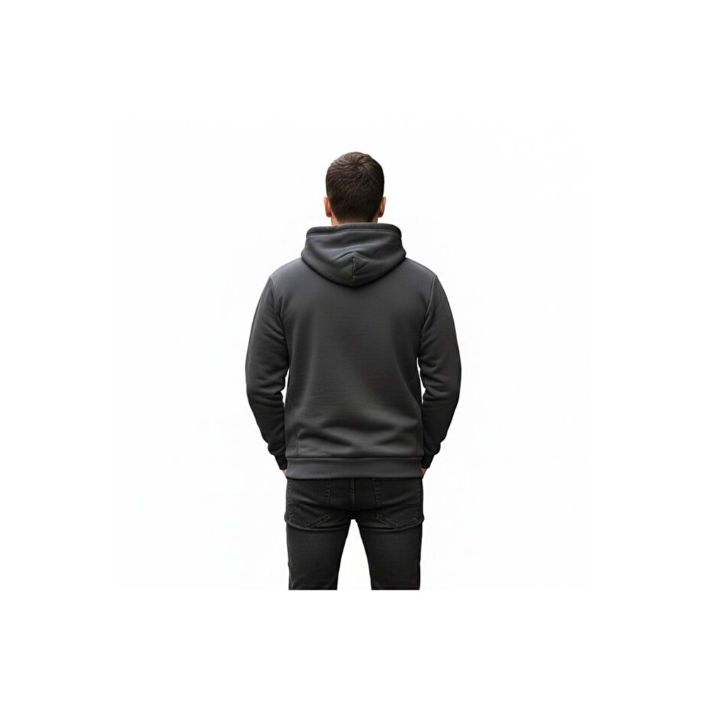 LUMBERJACK MB SN73 HOODIE 5PR ERKEK SWEATSHİRT KAPŞONLU - ANTRASİT - XXL