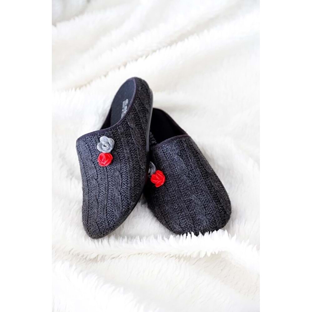 Muya Melody Anatomik Taban Kadın Ev Terliği - Siyah - 36