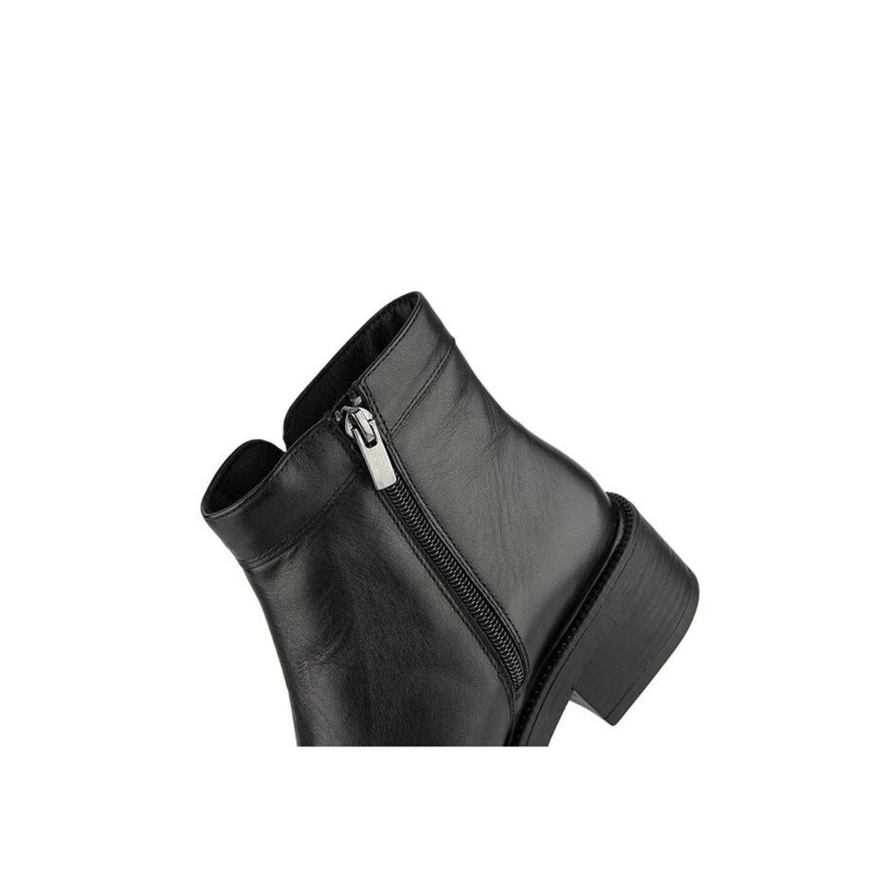 Muya Gle Anatomik Taban Hakiki Deri Kadın Bot - Siyah - 40