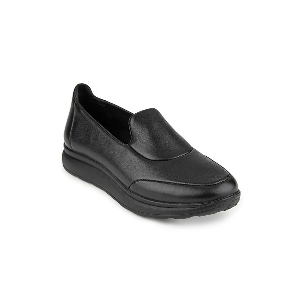 Muya Kaped 6 Nokta Anatomik Taban Topuk Dikeni Hakiki Deri Kadın Ayakkabı - Siyah - 40