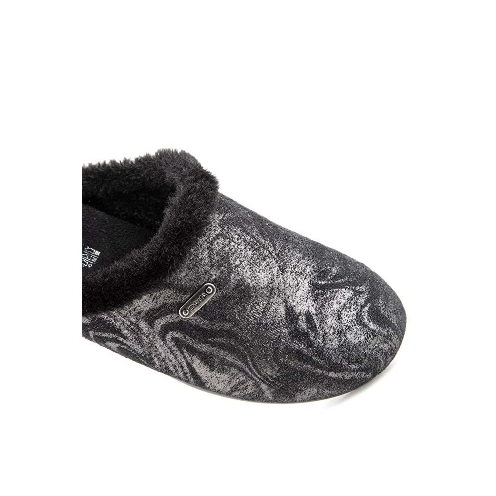 Muya Jariri Anatomik Taban Kadın Ev Terliği - Siyah - 40