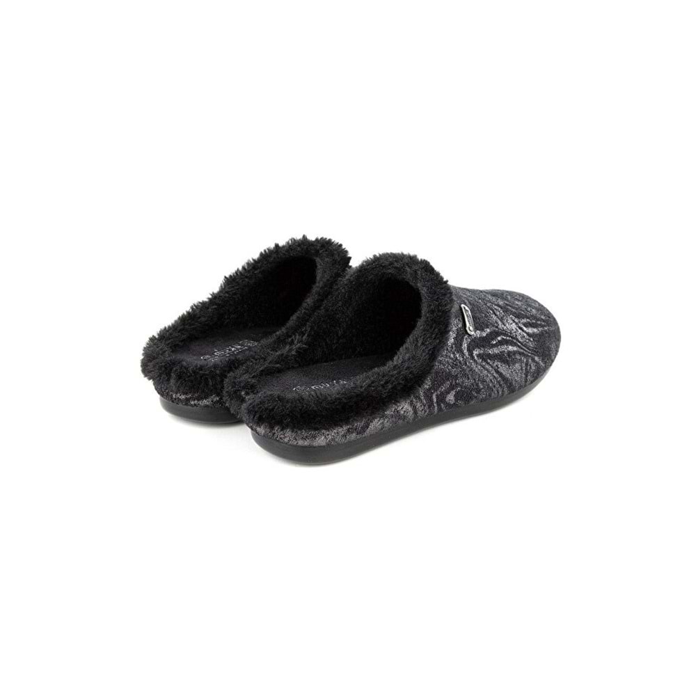 Muya Jariri Anatomik Taban Kadın Ev Terliği - Siyah - 40