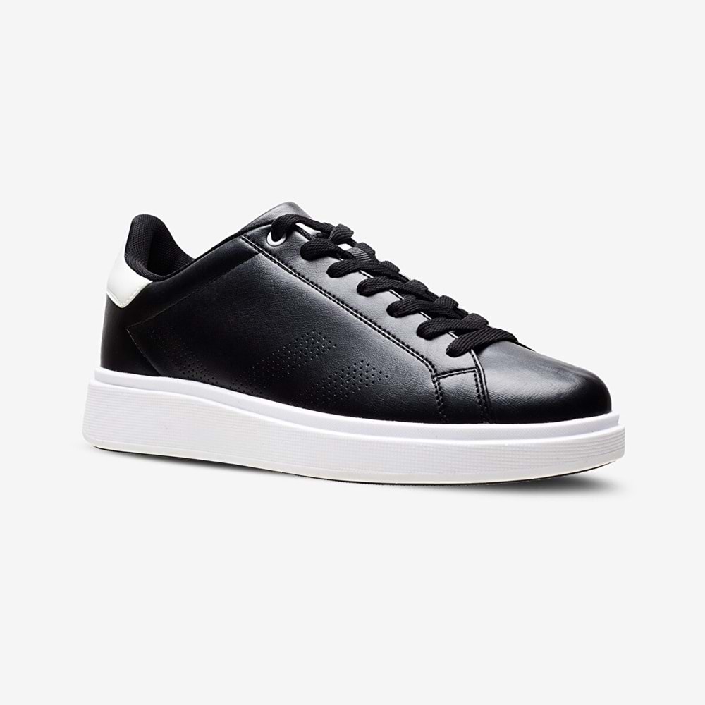 LESCON LOYAL 2 ERKEK SNEAKER SPOR AYAKKABI - SİYAH-BEYAZ - 40