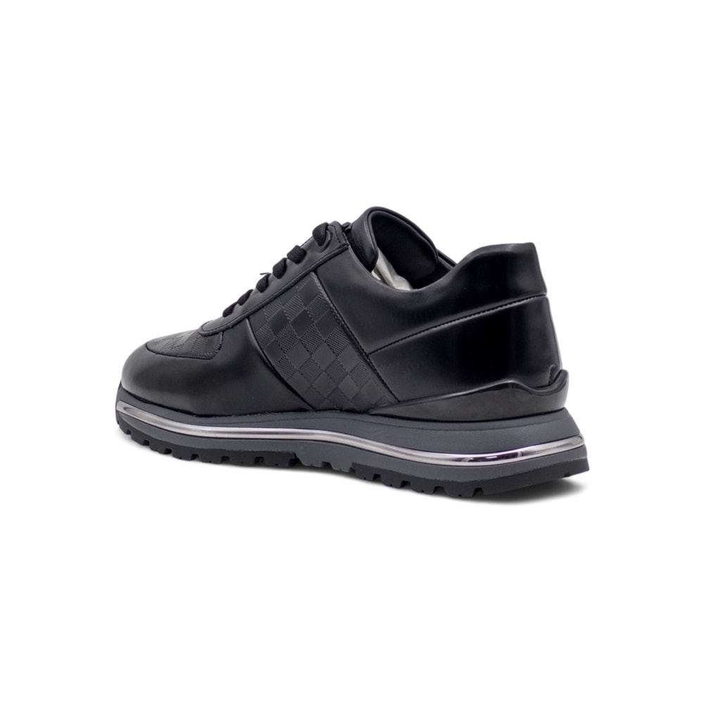 VOYAGER M157 ERKEK HAKİKİ DERİ SNEAKER AYAKKABI - SİYAH - 40