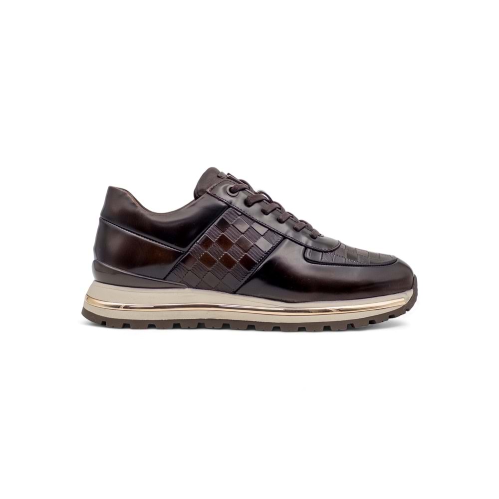 VOYAGER M157 ERKEK HAKİKİ DERİ SNEAKER AYAKKABI - TABA - 40