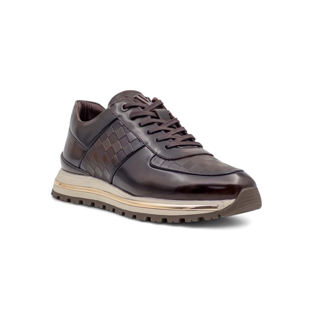 VOYAGER M157 ERKEK HAKİKİ DERİ SNEAKER AYAKKABI - TABA - 41