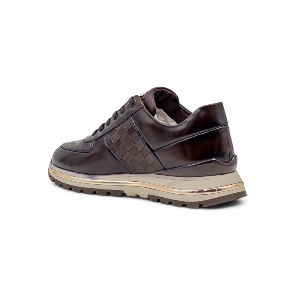 VOYAGER M157 ERKEK HAKİKİ DERİ SNEAKER AYAKKABI - TABA - 41