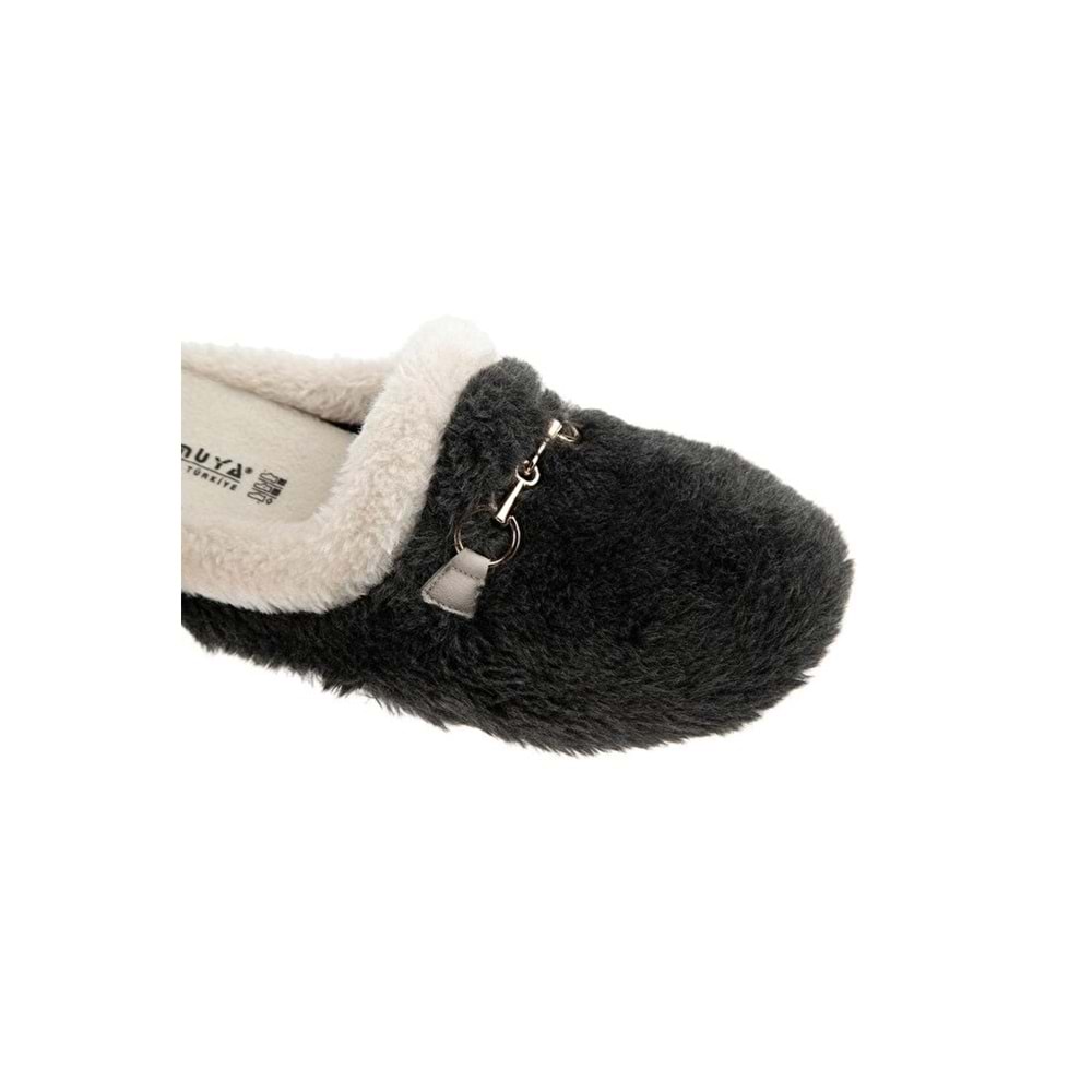 Muya Kraska Anatomik Taban Kadın Ev Terliği - Füme - 40