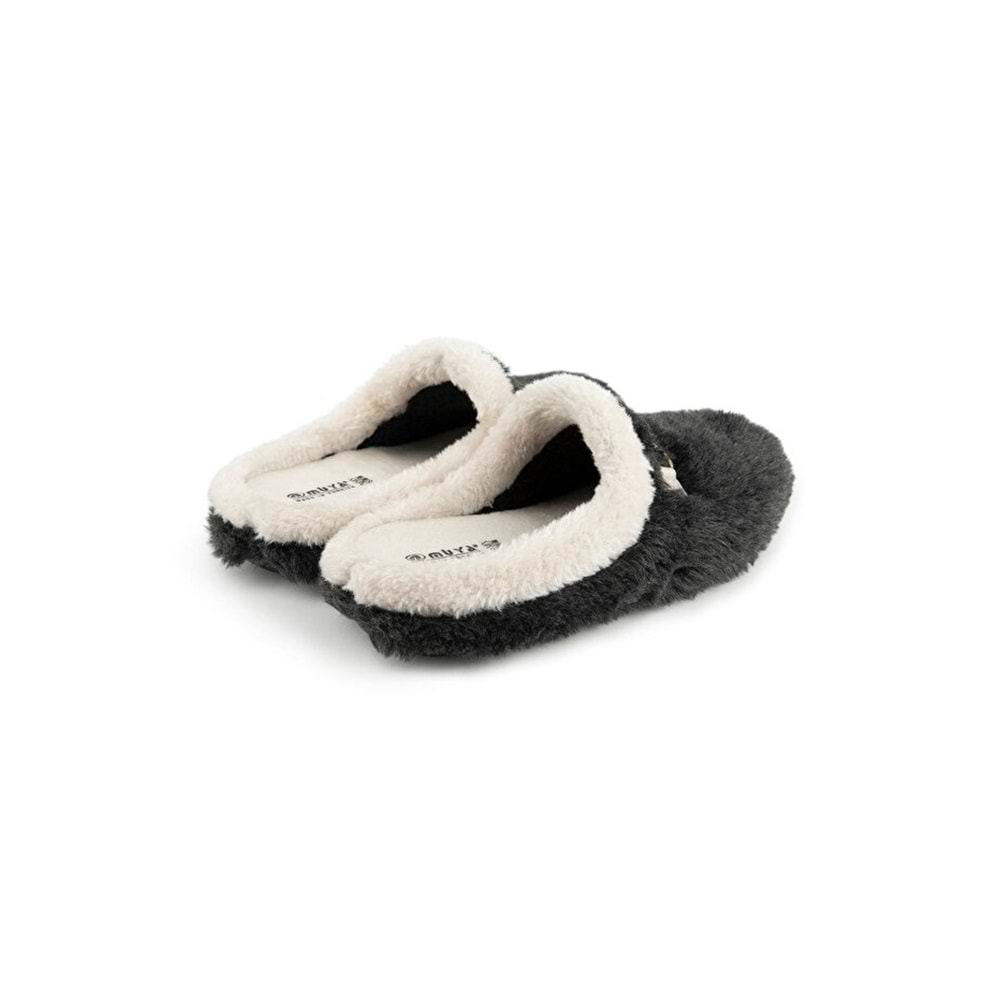 Muya Kraska Anatomik Taban Kadın Ev Terliği - Füme - 40