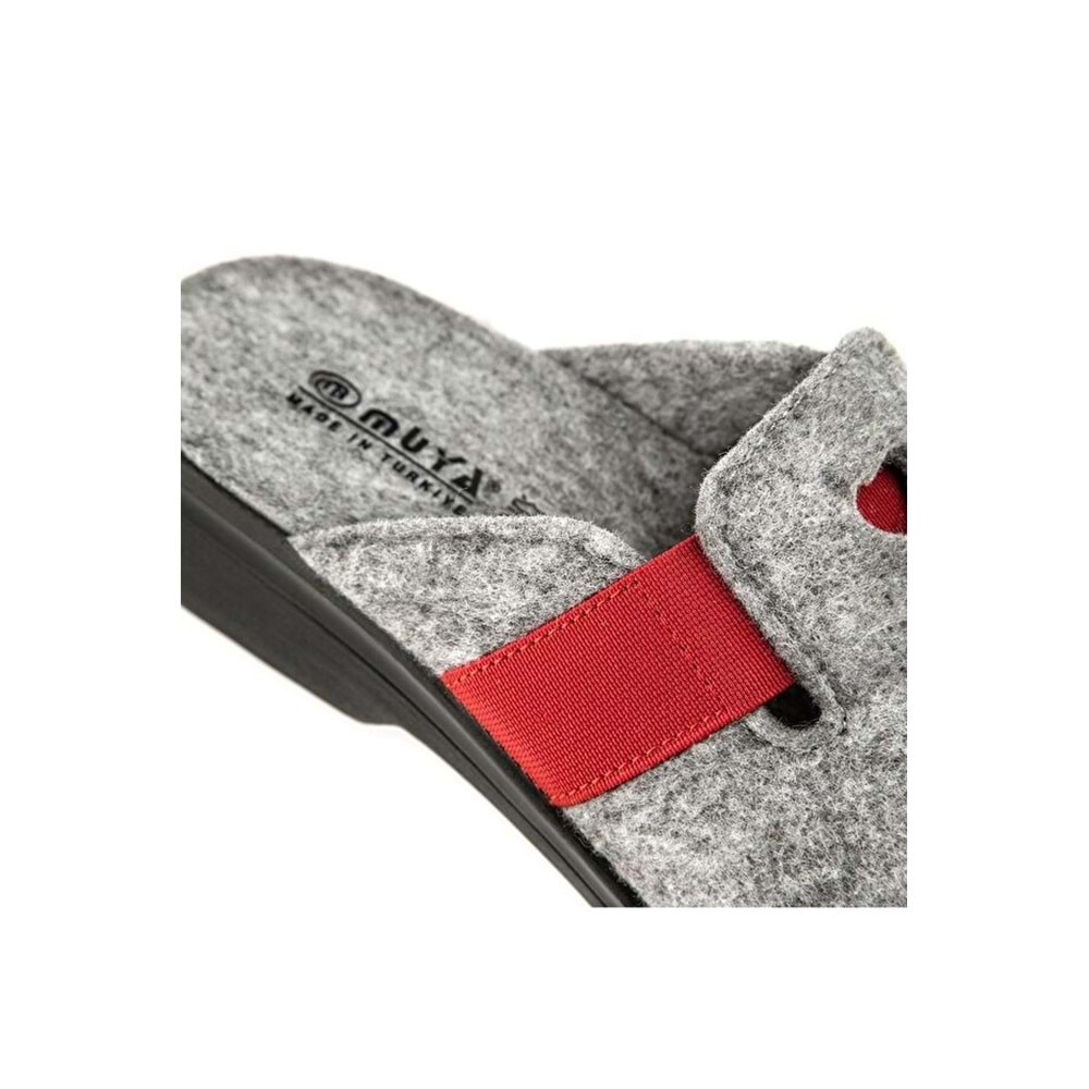 Muya Penny Anatomik Taban Kadın Ev Terliği - Gri - 40