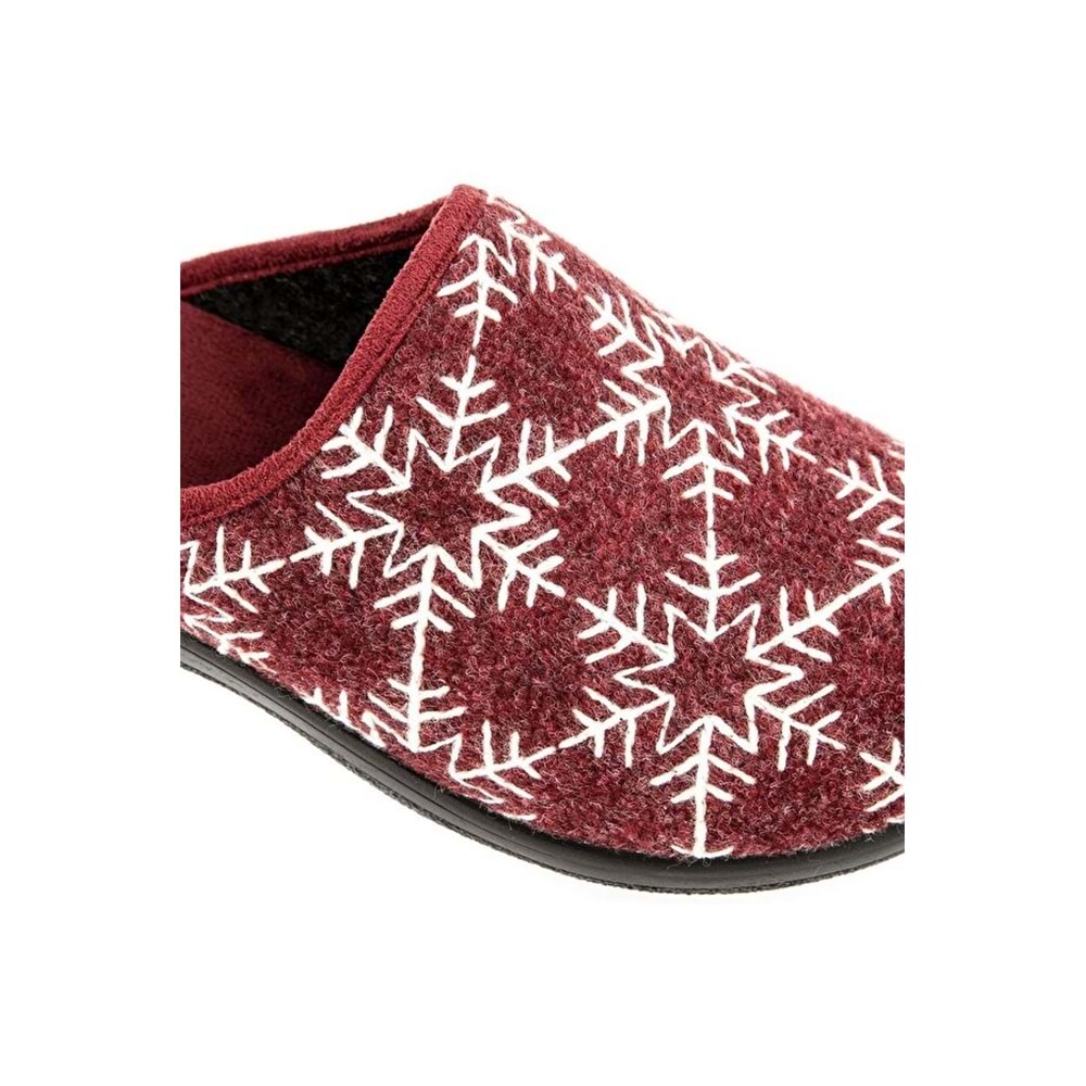 Muya Comma Anatomik Taban Kadın Ev Terliği - Bordo - 36