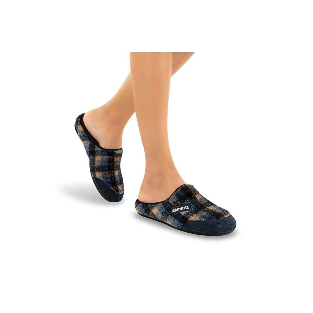 Muya Merida Anatomik Taban Unisex Ev Terliği - Lacivert - 40