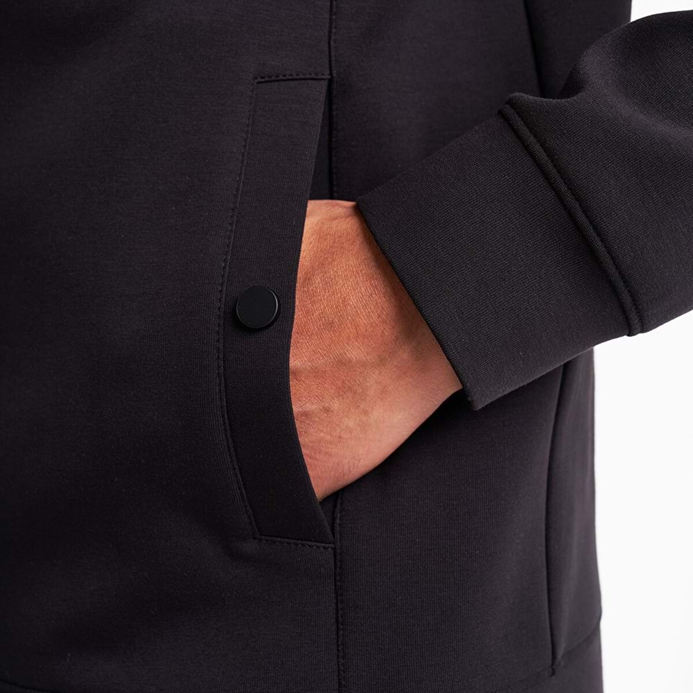 LESCON 25N-1141 ERKEK FERMUARLI SWEATSHİRT - SİYAH - L