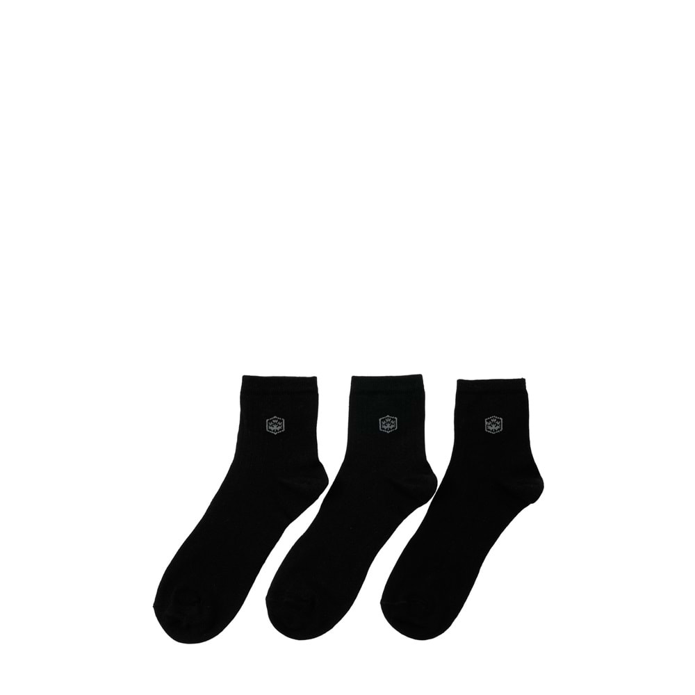 LUMBERJACK MB DANNY 33KS1 5PR ERKEK 3 LÜ PATİK ÇORAP - SİYAH - 40-44