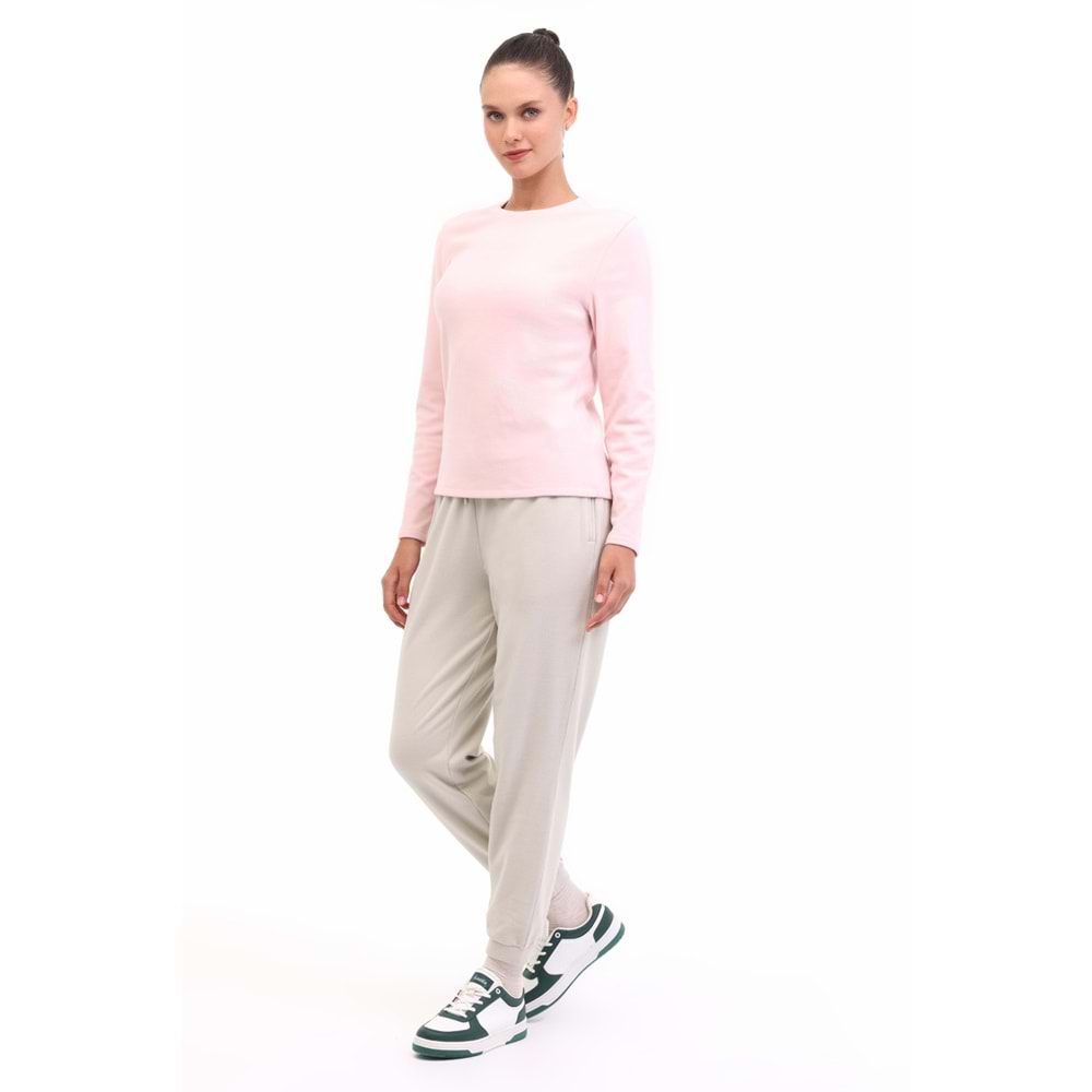 KİNETİX WB 7 BEYZA POLAR 5PR KADIN POLAR SWEATSHİRT - A.PEMBE - L