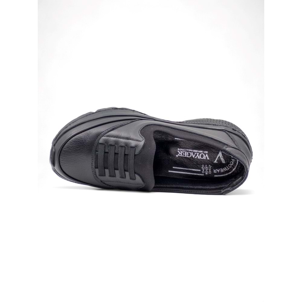 VOYAGER Z420 KADIN HAKİKİ DERİ COMFORT AYAKKABI - SİYAH - 39