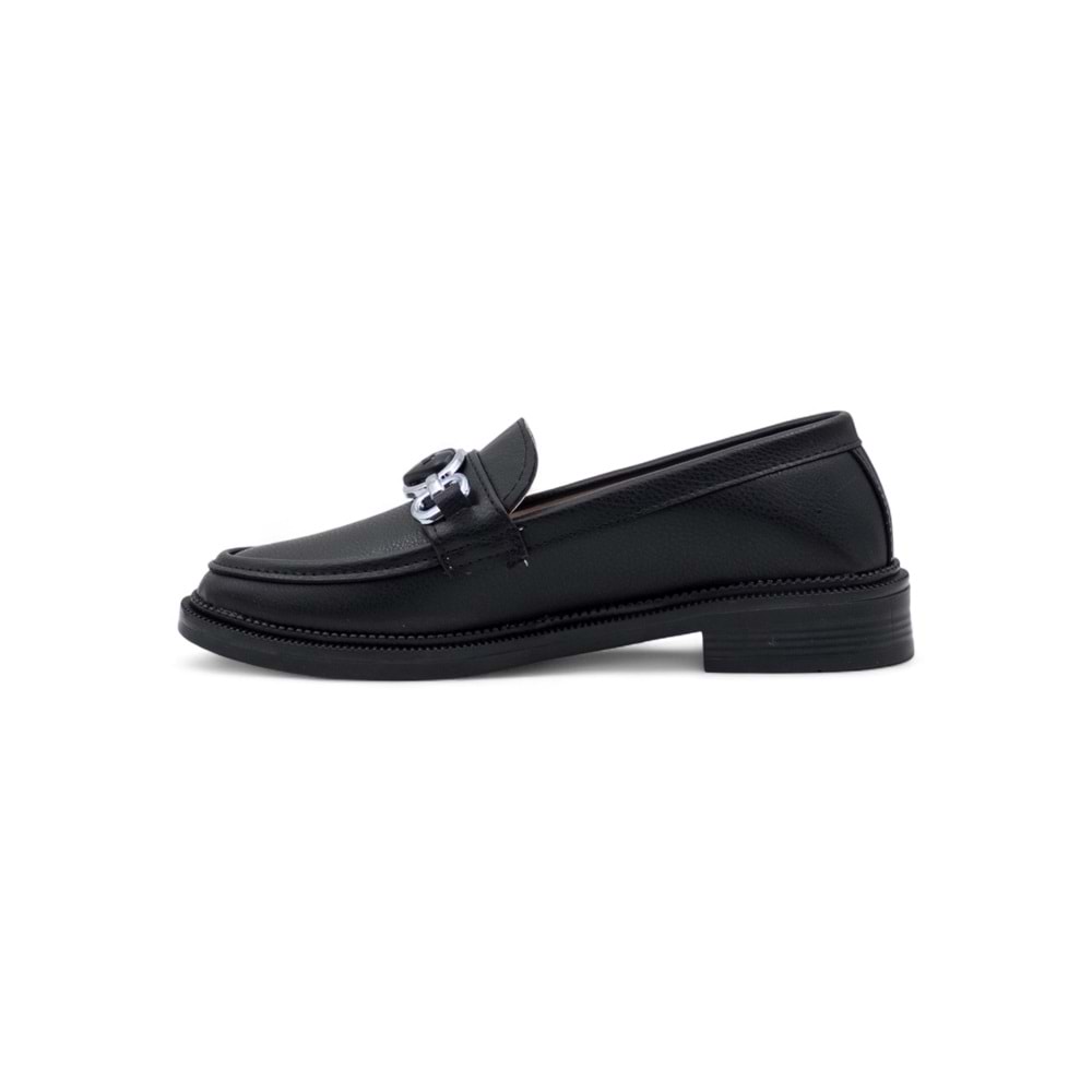 SU&NAZ TOKA DETAYLI KADIN LOAFER - SİYAH - 40