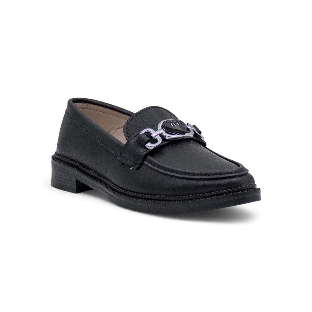 SU&NAZ TOKA DETAYLI KADIN LOAFER - SİYAH - 40