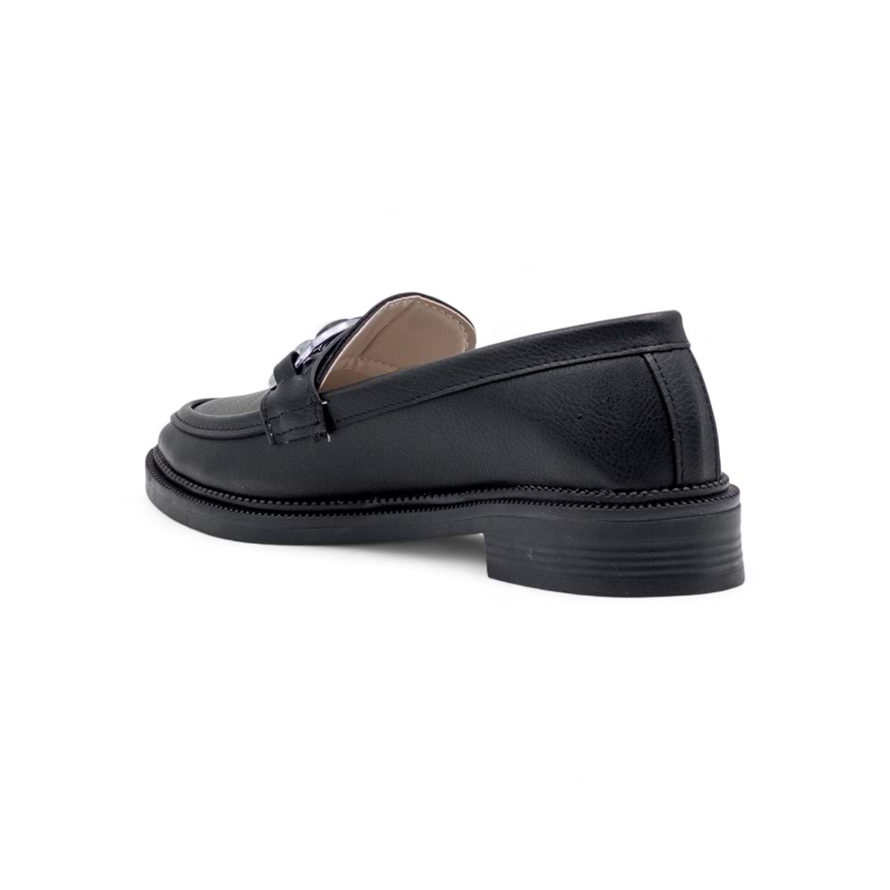 SU&NAZ TOKA DETAYLI KADIN LOAFER - SİYAH - 40