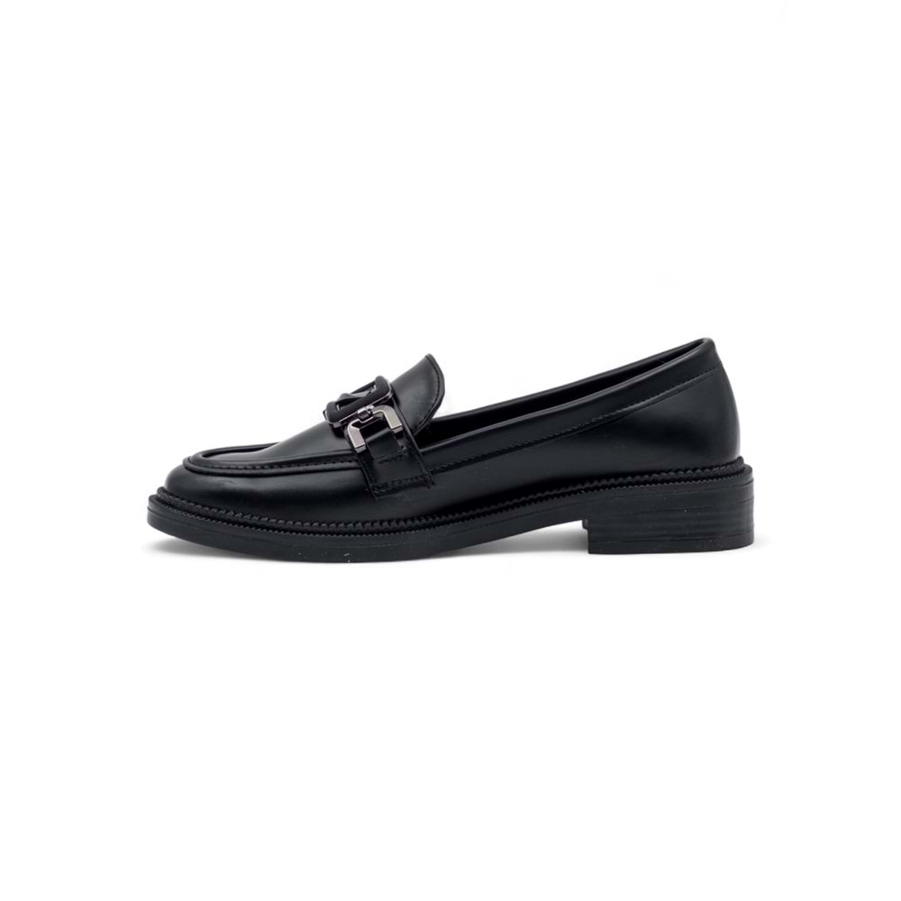 TRENDY 0705 TOKA DETAYLI KADIN LOAFER - SİYAH - 40