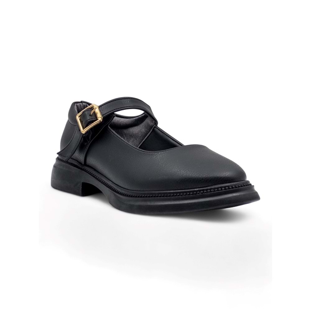 SHOES 0466 OXFORD KADIN AYAKKABI - SİYAH - 36