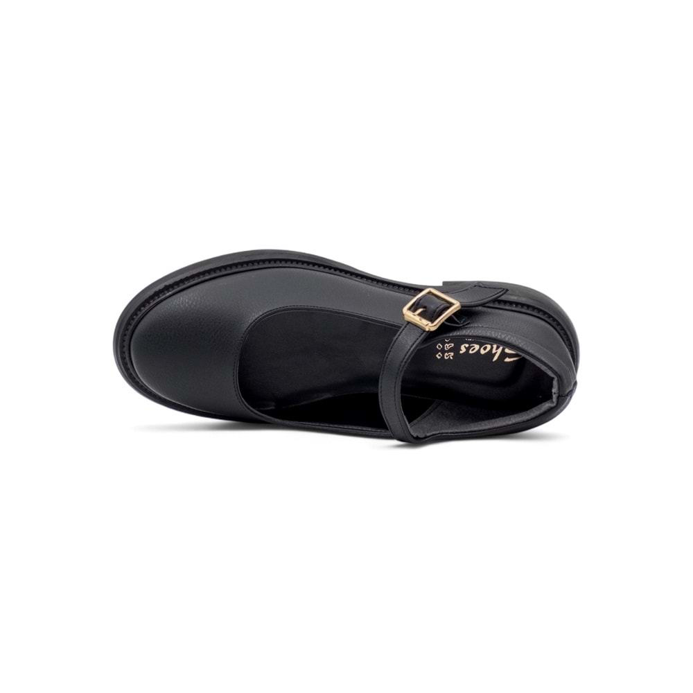 SHOES 0466 OXFORD KADIN AYAKKABI - SİYAH - 36