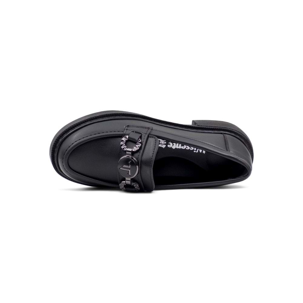 WISSENTE 1823 TOKA DETAYLI KADIN LOAFER - SİYAH - 36
