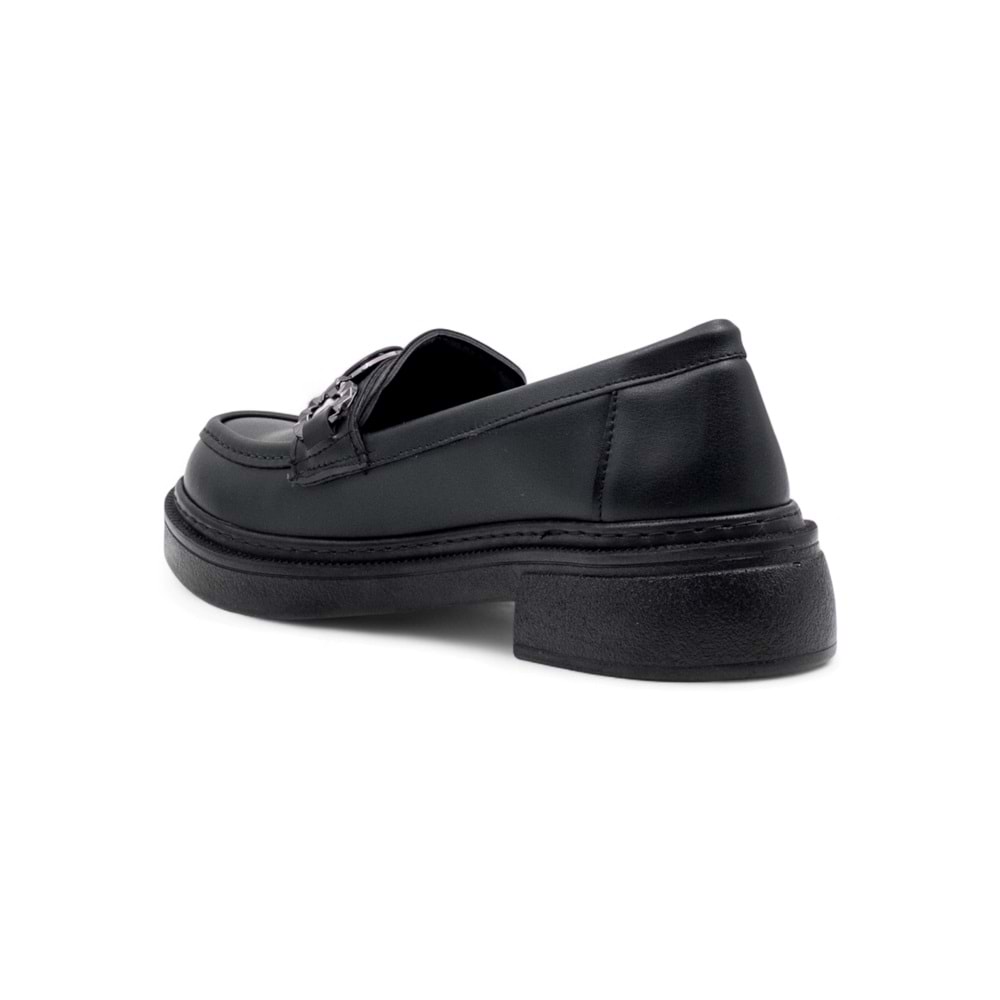 WISSENTE 1823 TOKA DETAYLI KADIN LOAFER - SİYAH - 40