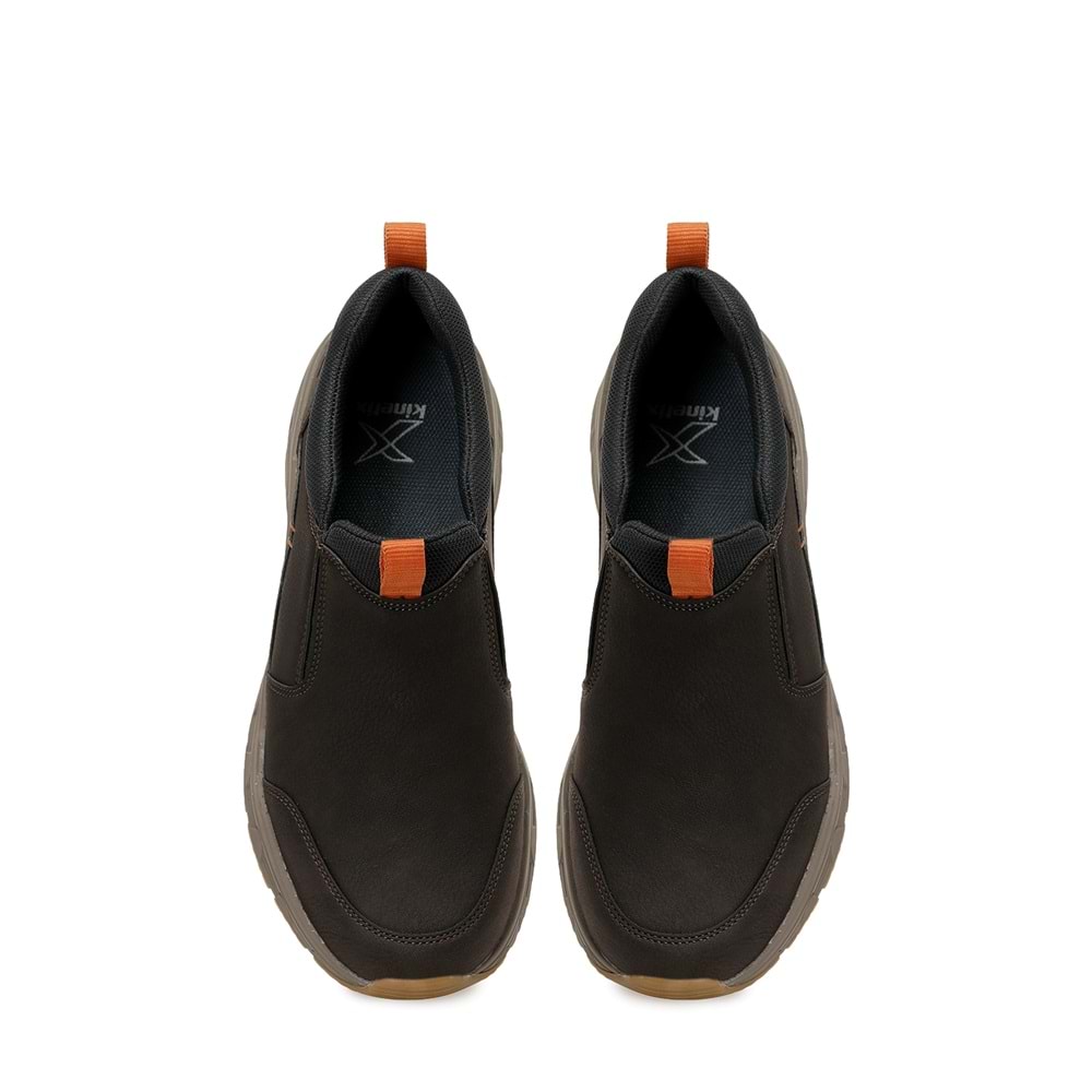 KİNETİX ARIS 5PR ERKEK SLİP ON AYAKKABI - KAHVERENGİ - 41