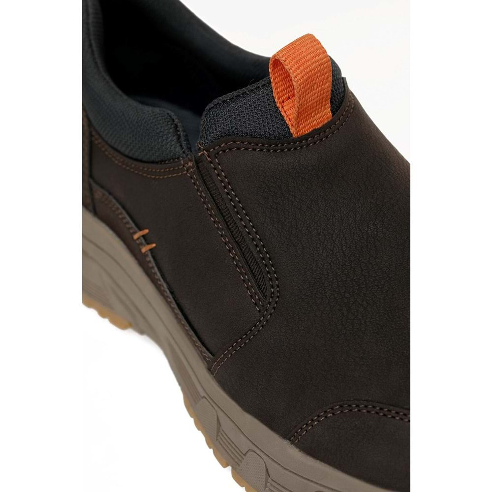 KİNETİX ARIS 5PR ERKEK SLİP ON AYAKKABI - KAHVERENGİ - 41