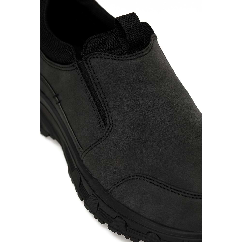 KİNETİX ARIS 5PR ERKEK SLİP ON AYAKKABI - SİYAH - 40