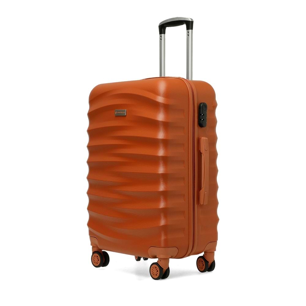 LUMBERJACK NEWYORK-0 ABS 5PR ORTA BOY VALİZ - KİREMİT - STD