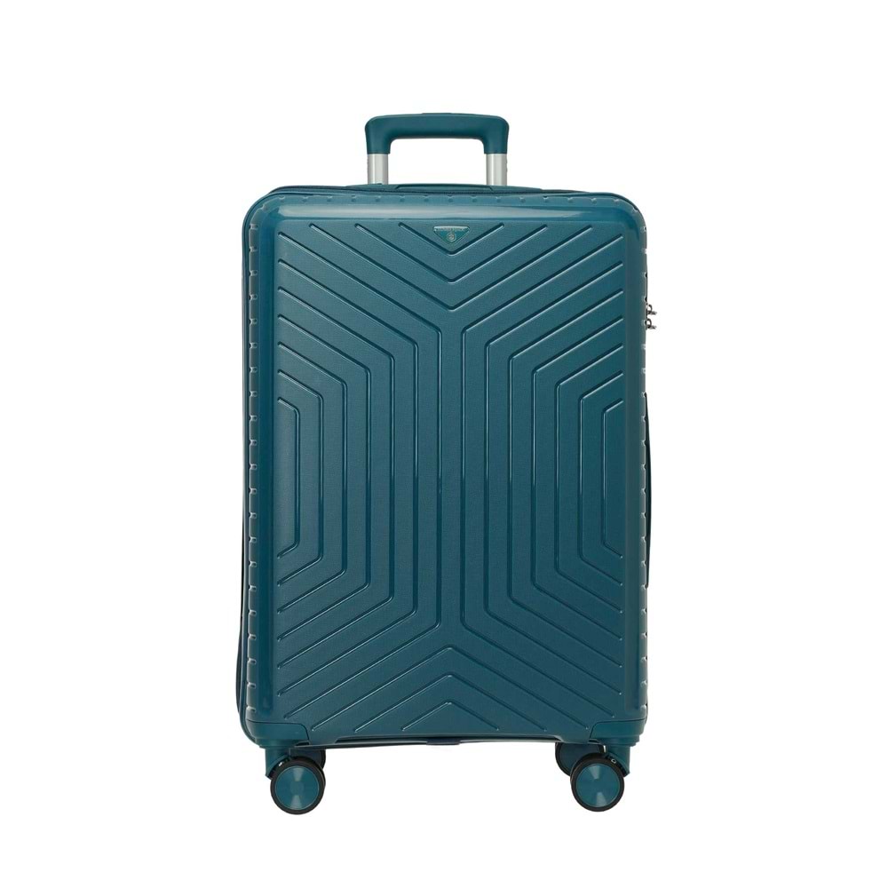 LUMBERJACK PARIS-B PP 5PR BÜYÜK BOY VALİZ - PETROL - STD