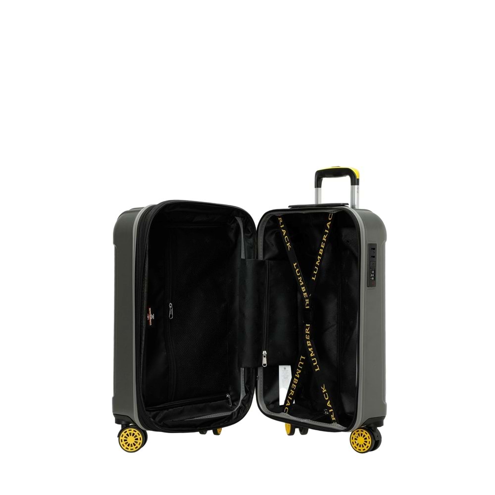 LUMBERJACK BERLIN-K ABS 5PR KABİN BOY VALİZ - GRİ - STD