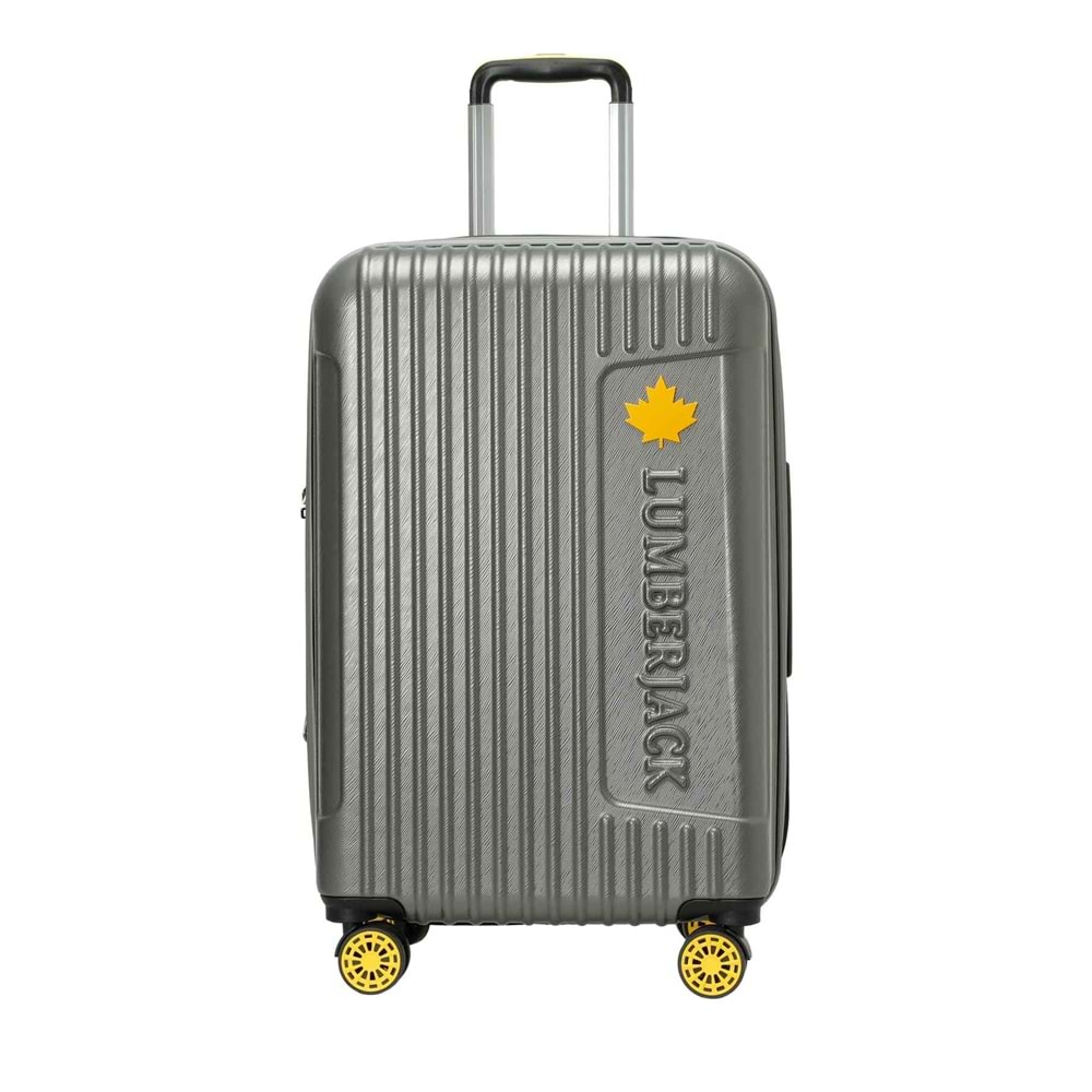 LUMBERJACK BERLIN-O ABS 5PR ORTA BOY VALİZ - GRİ - STD