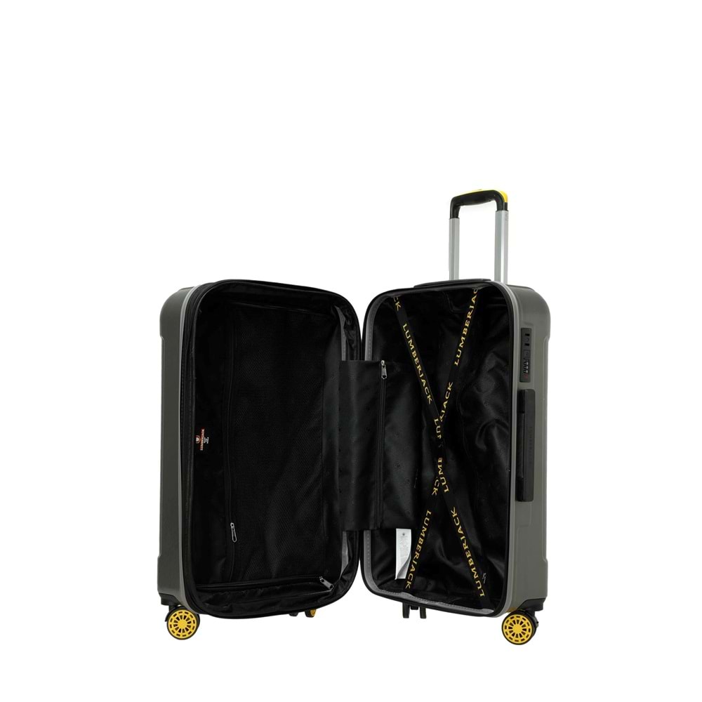 LUMBERJACK BERLIN-O ABS 5PR ORTA BOY VALİZ - GRİ - STD