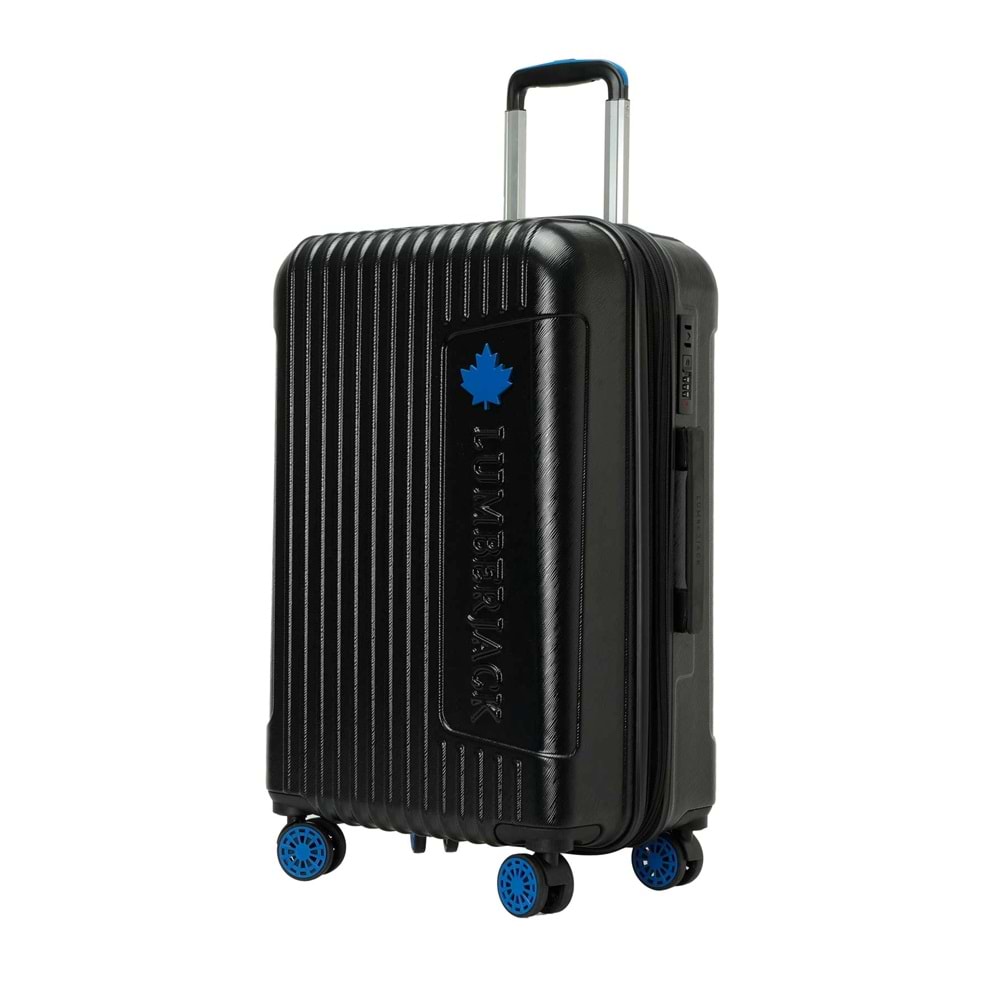 LUMBERJACK BERLIN-O ABS 5PR ORTA BOY VALİZ - SİYAH - STD