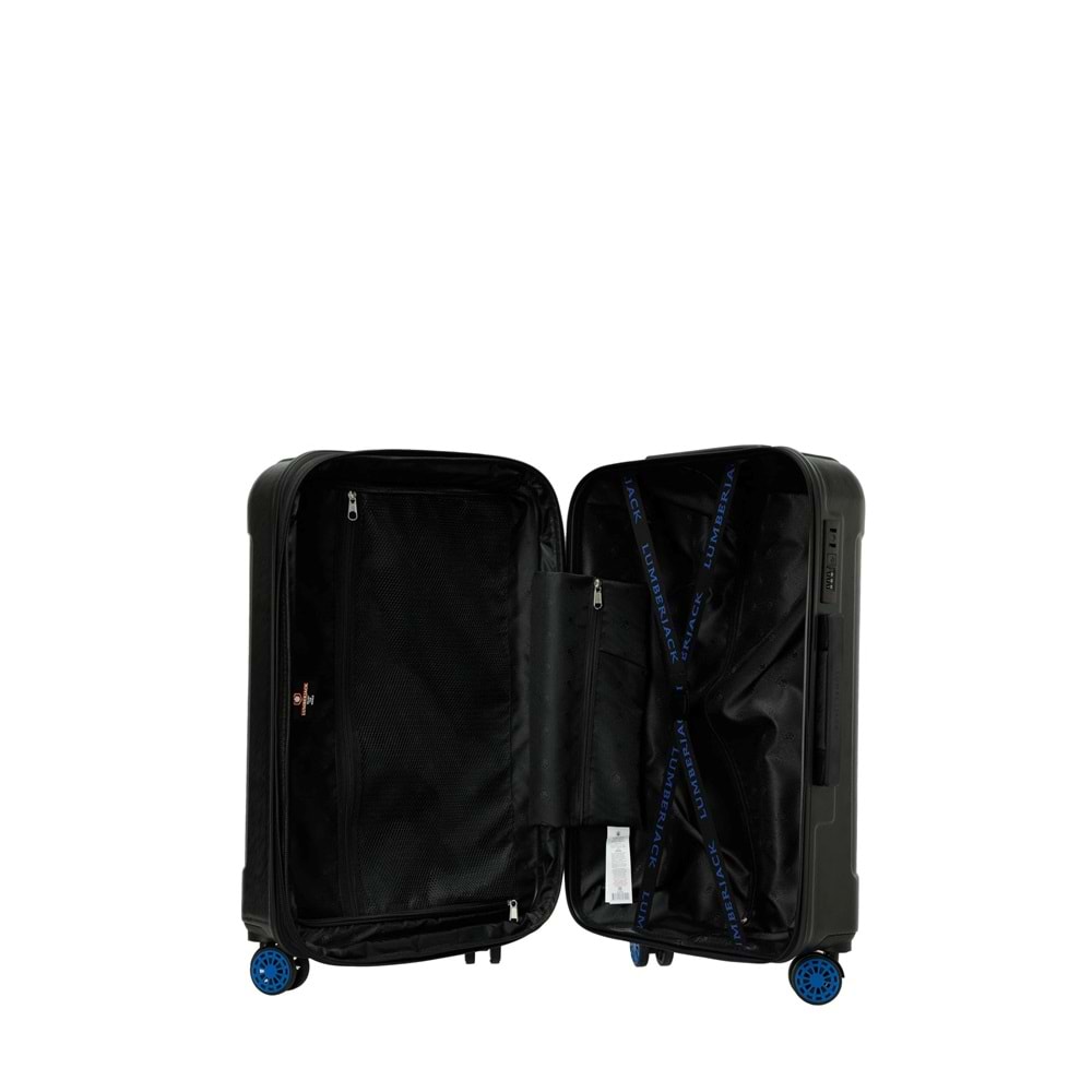 LUMBERJACK BERLIN-O ABS 5PR ORTA BOY VALİZ - SİYAH - STD