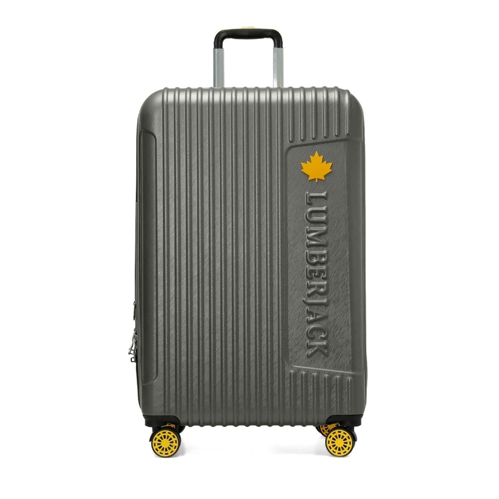 LUMBERJACK BERLIN-B ABS 5PR BÜYÜK BOY VALİZ - GRİ - STD