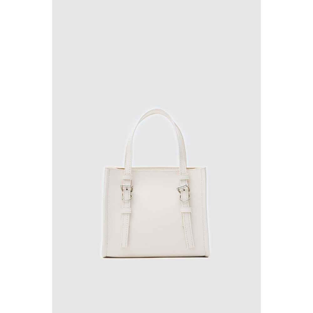 1060 Kadın Çapraz El ve Omuz Çantası - KREM