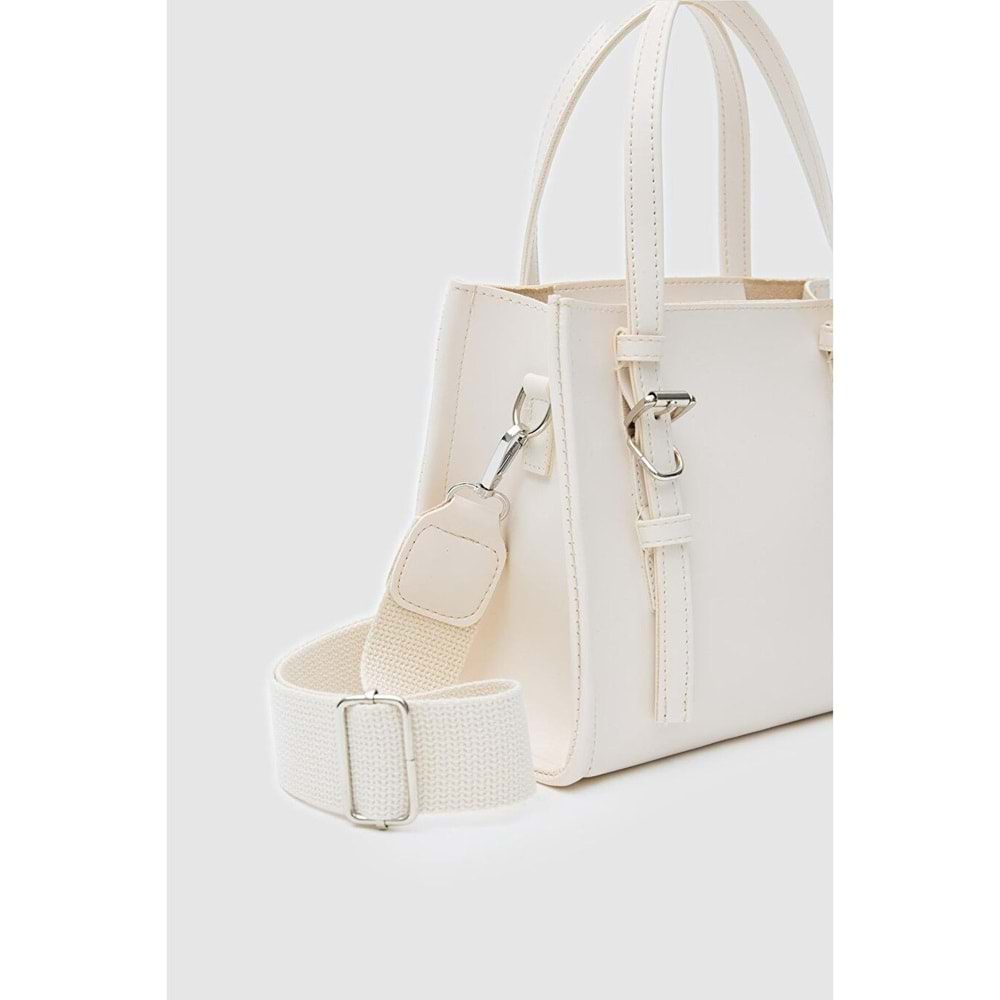 1060 Kadın Çapraz El ve Omuz Çantası - KREM